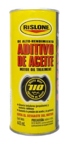 Imagen 1 de 1 de Aditivo De Aceite 443ml Silencia Botadores Motor Rislone