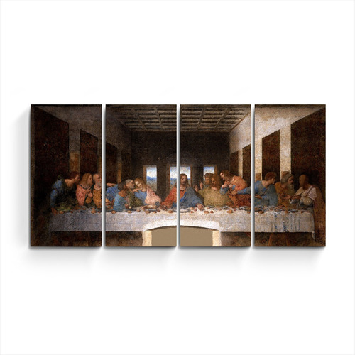 Cuadro Grande Moderno Arte  Pintura La Ultima Cena Da Vinci