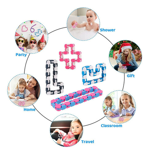 Juguetes De Wacky Tracks Fidget Juguetes De Serpiente Fidget