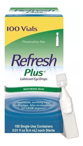 Refresh Tears Gotas Lubricantes Ojos 100 Pz Individuales Env o