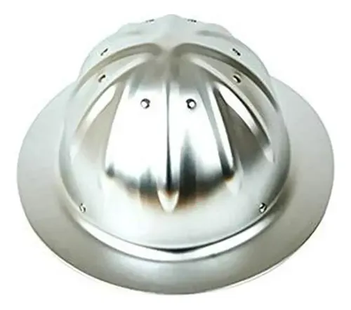 Full Brim Hard Hat 4 Point Ratchet Suspension Aluminum Alloy