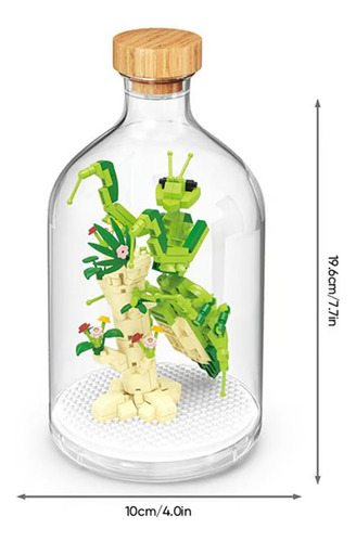 Bloques De Construcción De Insectos En Botella De Vidrio