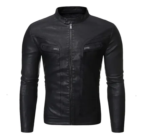 Blusa de cheap frio de couro