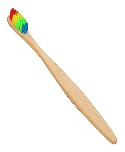 Imagem 3 de 9 de Escova De Dentes De Bambu (5 Unidades)
