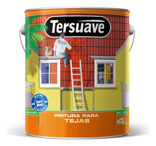 Pintura Para Teja Tersuave 1 Litro Mate Mf Shop