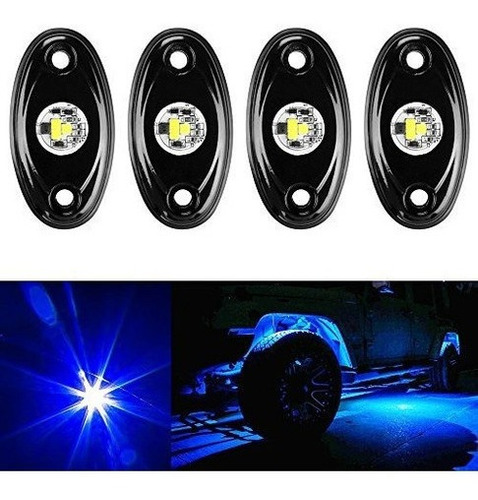 Amak 4 Pods Led Kit De Luz De Roca Para Jeep Atv Suv Offroad