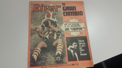 Revista River N° 1189 19/9/1967 River Platense