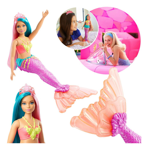 Boneca Barbie Sereia Dreamtopia Articulada Mattel Original