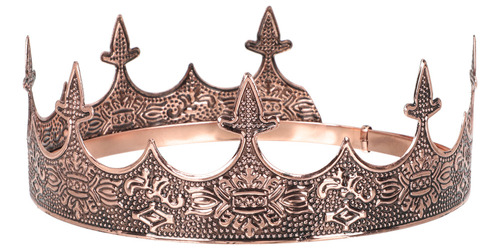 Rei Medieval Coroa Rainha Real Com Brinquedo Redondo