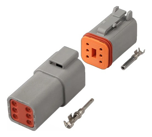 Conector Deutsch Impermeable 6 Pines, 2 Sets