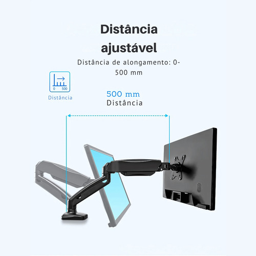 Suporte Duplo Para Monitores Vesa De 17 Até 27 Polegadas