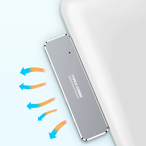 A A Adaptador Hub 5 En 1 Con Lector Usb 3.0 Tipo C A 4k Hdmi