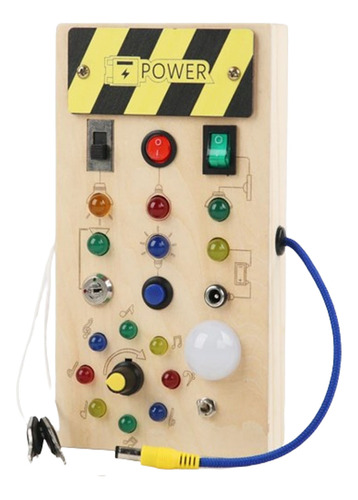 Interruptor De Luz Montessori Toy Board Con 1 Botón