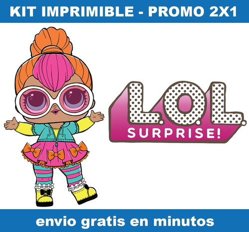 Kit Imprimible Lol Surprise 2 Candy Bar Promo 2x1