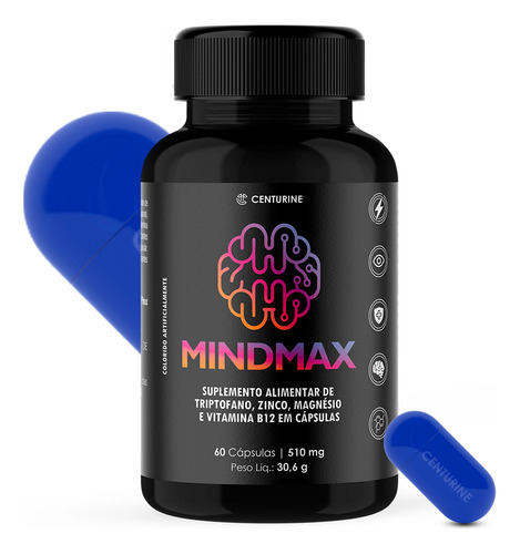 Mindmax Auxilia Saúde Mental Fonte Triptofano Vitamina B12 Mental Focus