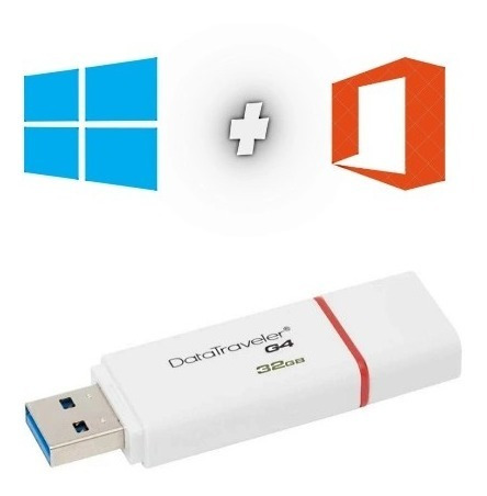 Imagem 1 de 6 de Pendrive Bootável Windows 7/8.1/10 & Office 2019 & Hiren's