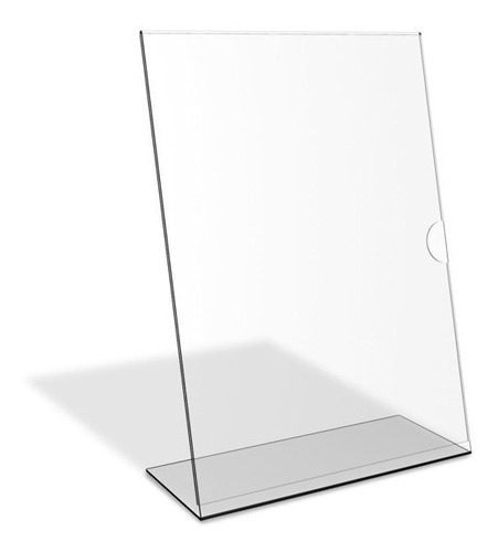 Kit 50 Displays L - Acrílico Cristal A5 21x15cm Vertical 2mm