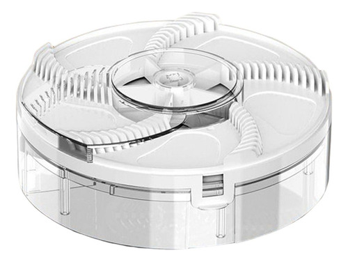 A Atrapamoscas Automático Giratorio Control De Plagas Blanco