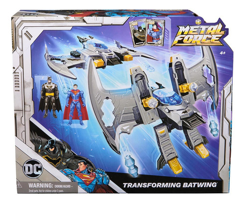 Dc Comics, Pack 2 Bonecos Com Asa De Morcego Metal Force