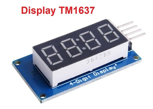 Modulo Display 4 Digitos 7 Segmentos  Leds Rojos Tm1637 