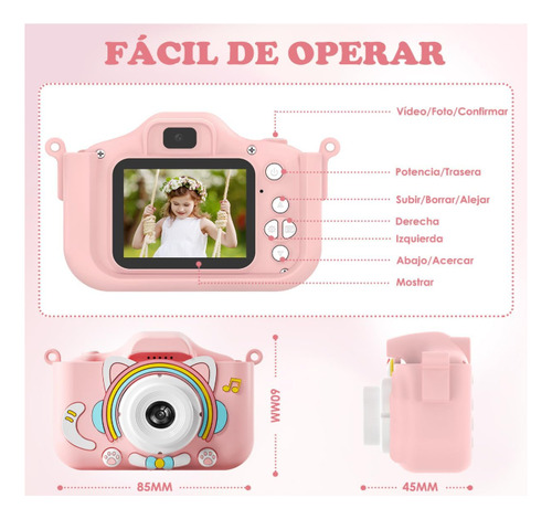 Mini Cámara Digital Con Video Y Juegos - Importada Us