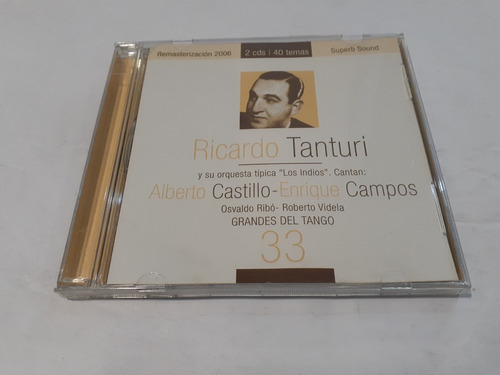 Grandes Del Tango 33: Ricardo Tanturi - 2cd 2006 Nacional  