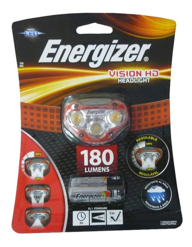 Linterna De Cabeza Energizer 180 Lumens Vision Hd Headlight