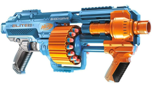 Imagem 2 de 6 de Metralahora Lançador Nerf Elite 2.0 Shockwave Rd15 30 Dados