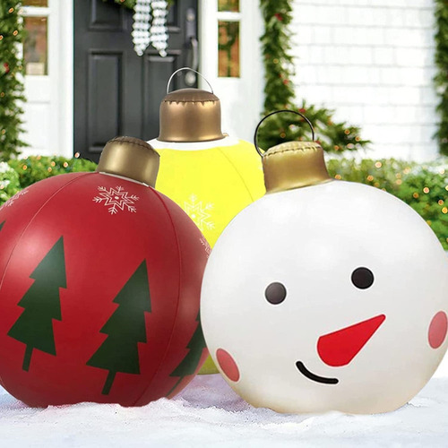 Bolas Inflables Navideñas De 24 Pulgadas For Exteriores