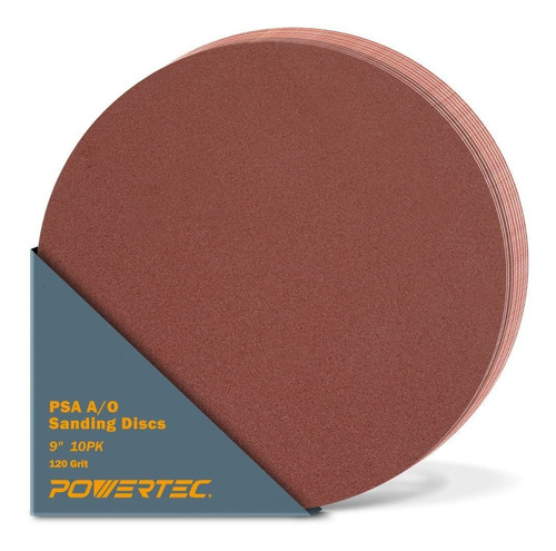 Powertec Disco Lijado Adhesivo Oxido Aluminio Grano Psa