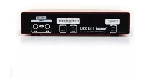 Lexsen Lex22 Interface De Audio Usb Placa De Sonido Lex 22