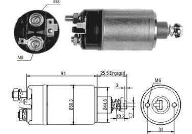 Solenoide Bosch Volkswagen Fusca Largo 12v