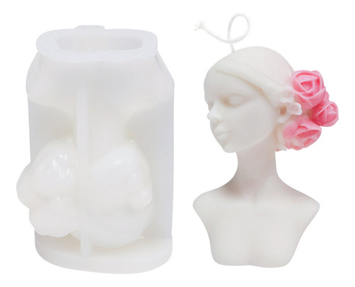 Molde De Silicona For Cuerpo Femenino For Hacer Velas, Mol A