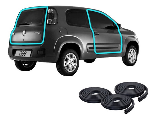 Burlete Fiat Uno Novo Attractive Way 2p 10-21 prta portón x3