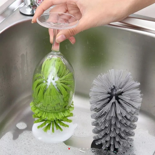 Cepillo Lava Copas Y Vasos Clean Glass Sopapa Bacha Cocina