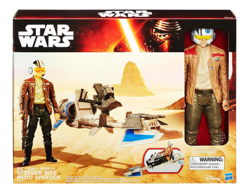 Star Wars Moto Speeder Con Figura Articulada De Poe Dameron