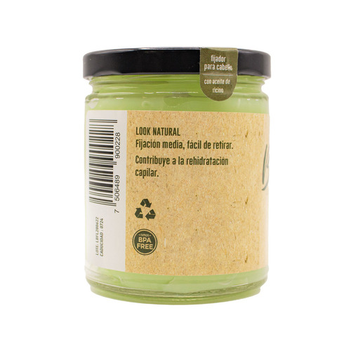 Imagen 7 de 7 de Fijador en Gel Natural Ricino Para Cabello 253 g Bam Boo!