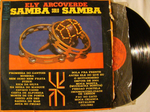 Ely Arcoverde Samba Solo Samba 1976 Vinilo Lp Argentina