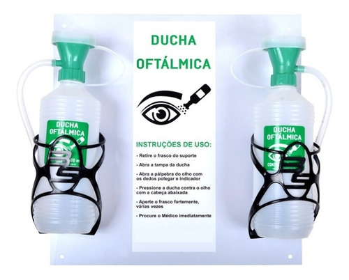 Lava Olho De Emergência Portátil 500 Ml Kit 2 Unidades