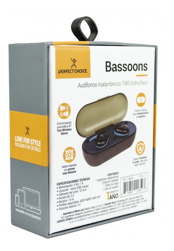 Audífonos Micrófono Perfect Choice Pc-116523 Bluetooth