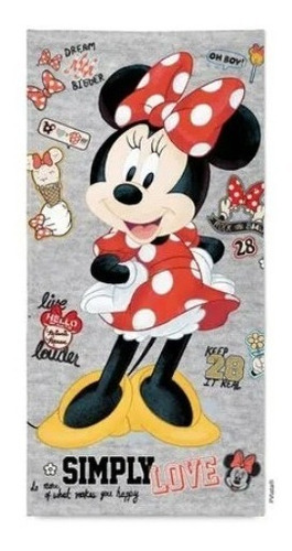 Toallón De Microfibra 60 X 120 Cm - Disney - Minnie