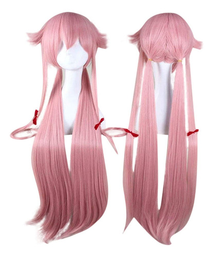 Peluca De Cosplay De Yuno Gasai De The Diary  Pelo Largo Y L