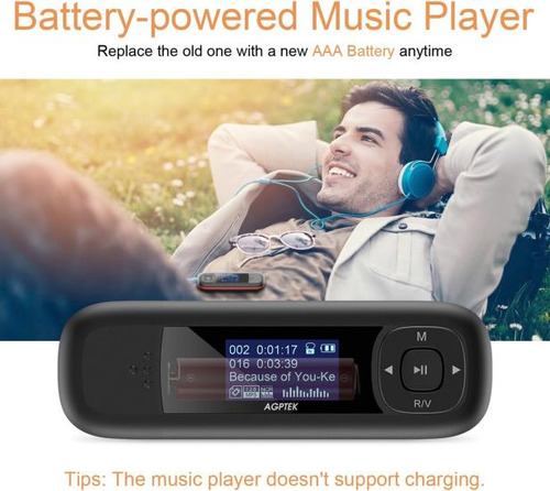 Agptek U3 Reproductor Mp3 Usb Stick, Reproductor De Música D