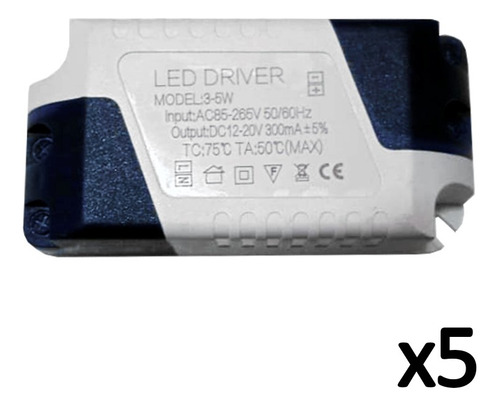 Transformador Driver Balastro 3-5w 85-265v Lámparas Led