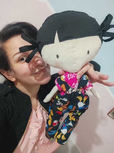 Boneca De Pano Grande Tilda Ragdoll Com Roupinhas Pra Trocar