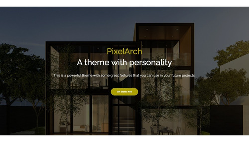 Pixelarch Es Una Plantilla Web De Una Sola Página