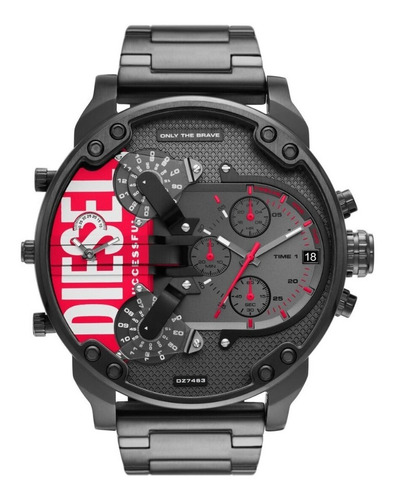 Reloj Diesel Dz7463 Mr. Daddy Black Nuevo Para Caballero