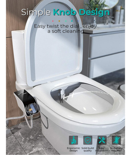 Xx Bidet De Agua Fría Baño Wc Inodoro No Eléctrico Genérico