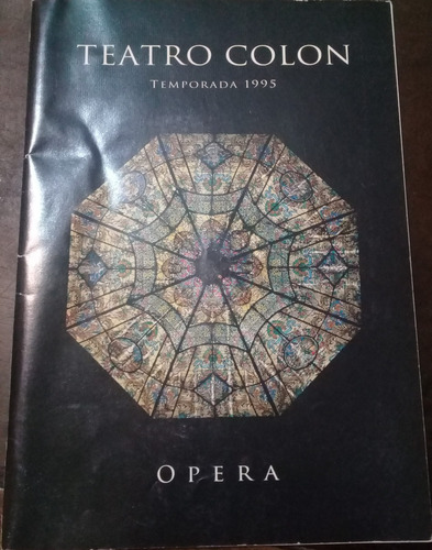 Programa Teatro Colon **opera** Simon Boccanegra Tem.1995