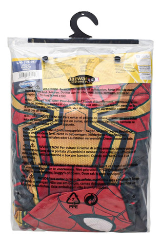 Marvel Spiderman No Way Home Disfraz Spiderman Para Niño Talla 12 A 14 Jazwares
